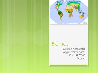 Biomas
Gestion Ambiental
Angel Colmenares
C. I. 19973060
SAIA A.
 