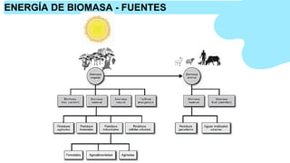 ENERGÍA DE BIOMASA - FUENTES
 