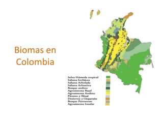 Biomas en
Colombia
 