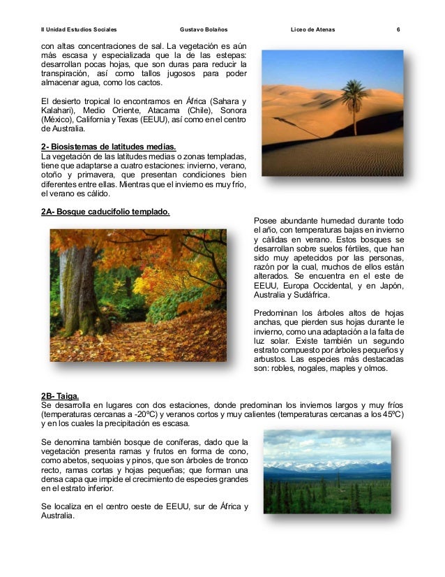 Biosistemas Del Planeta