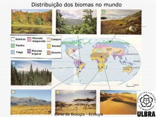 Distribuição dos biomas no mundo




        Curso de Biologia - Ecologia
 