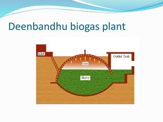 Deenbandhu biogas plant
 