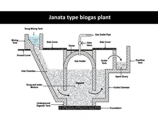 Janata type biogas plant
 