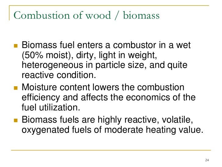 Biomass combustion