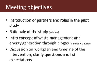 From (bio)mass to (bio)gas - or, how to best utilize urban slaughter waste