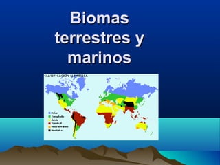 Biomas
terrestres y
  marinos
 