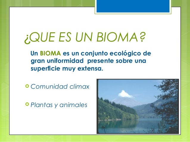 Biomas y zonas de vida