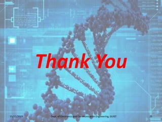 Thank You
13/11/2019 25Dept. of Electronics and Communication Engineering, GUIST
 