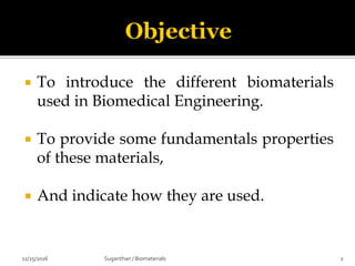 Biomaterials Science Overview | PDF