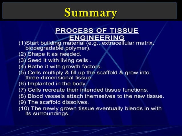 Biomaterials for tissue engineering slideshare | PPT