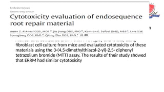Mta Rsetting Reaction Biomaterials in Endodontics and conservative dentistry | PPTX