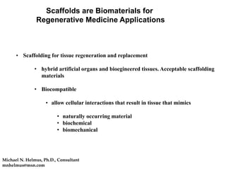 Biomaterials in the sustainability of regenerative medicine | PPT