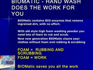BIOMatic Washing Powder - Detergent | PPT