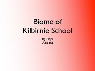 Biome of
Kilbirnie School
      By Pippi
      Adelene
 