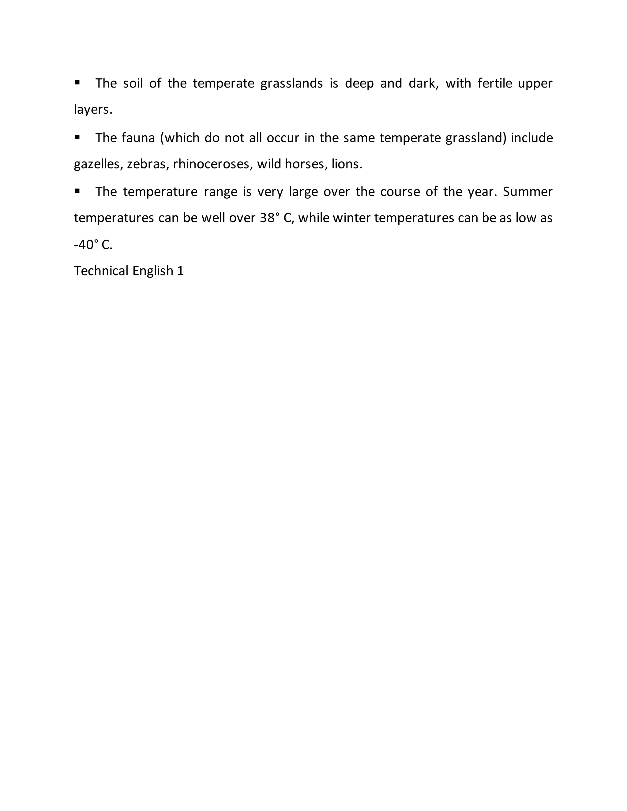 DIFFERENT BIOMES HABITATES