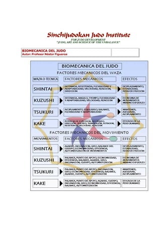 BIOMECANICA DEL JUDO
Autor: Profesor Néstor Figueroa
 