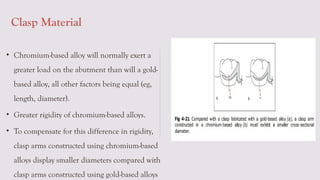 Load Clasp BIOMECHANICAL PRINCIPALS IN RPD IN PROSTHODONTICCS | PPTX