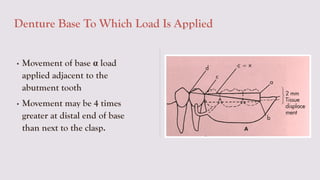 BIOMECHANICAL PRINCIPALS IN RPD IN PROSTHODONTICCS | PPTX