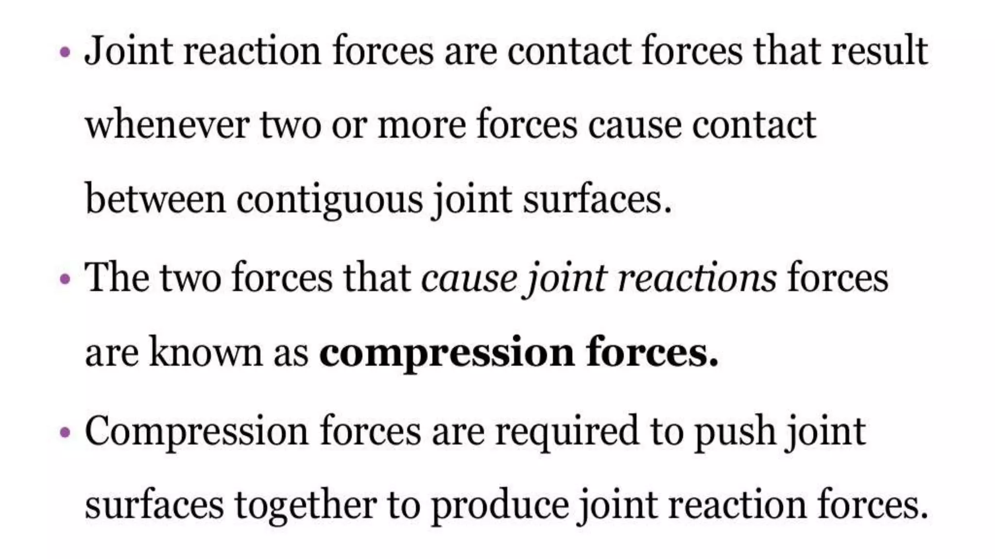 Biomechanical Applications to Joint Structure and Function