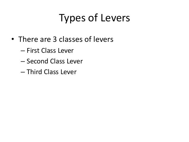disadvantages of levers