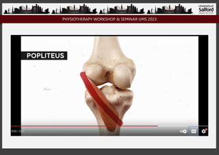 PHYSIOTHERAPY WORKSHOP & SEMINAR UMS 2023
 