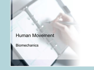 Human Movement Biomechanics 