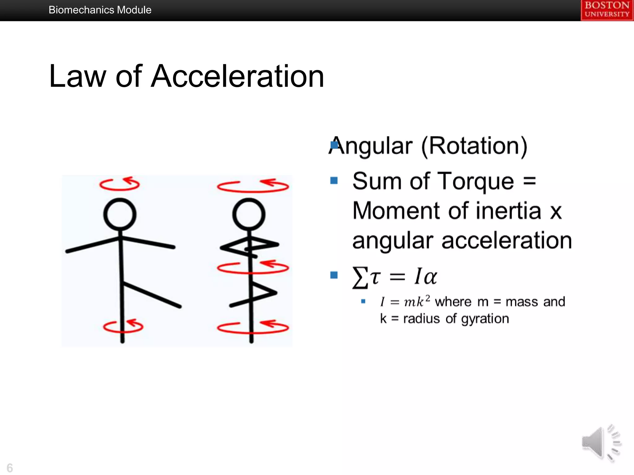 Biomechanics Module




    Law of Acceleration

                          




6
 
