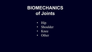 Biomechanics of Lower limb joints and prosthetics | PDF