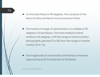 Biomechanics of knee joint.dbbdndxbwjdjrjrjr | PDF