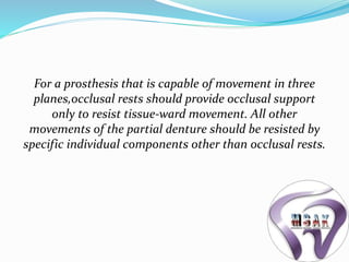Occlusal Support Rpd Biomechanics of rpd | PPTX