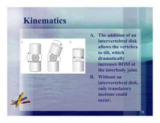 Biomechanics of spine | PDF