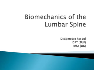 Dr.Sameera Rasool
DPT (TUF)
MSc (UK)
 