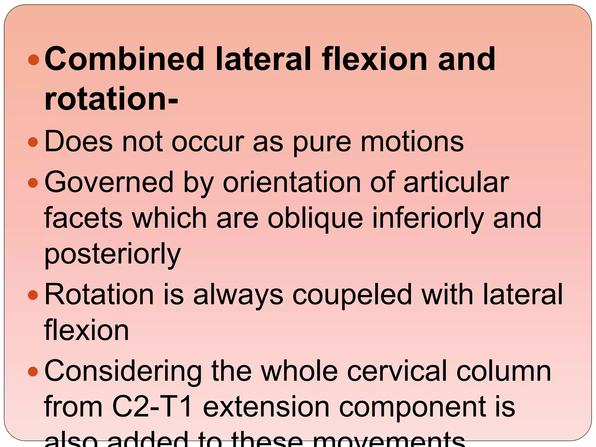 Biomechanics of the cervical spine. ppt (3) | PPTX