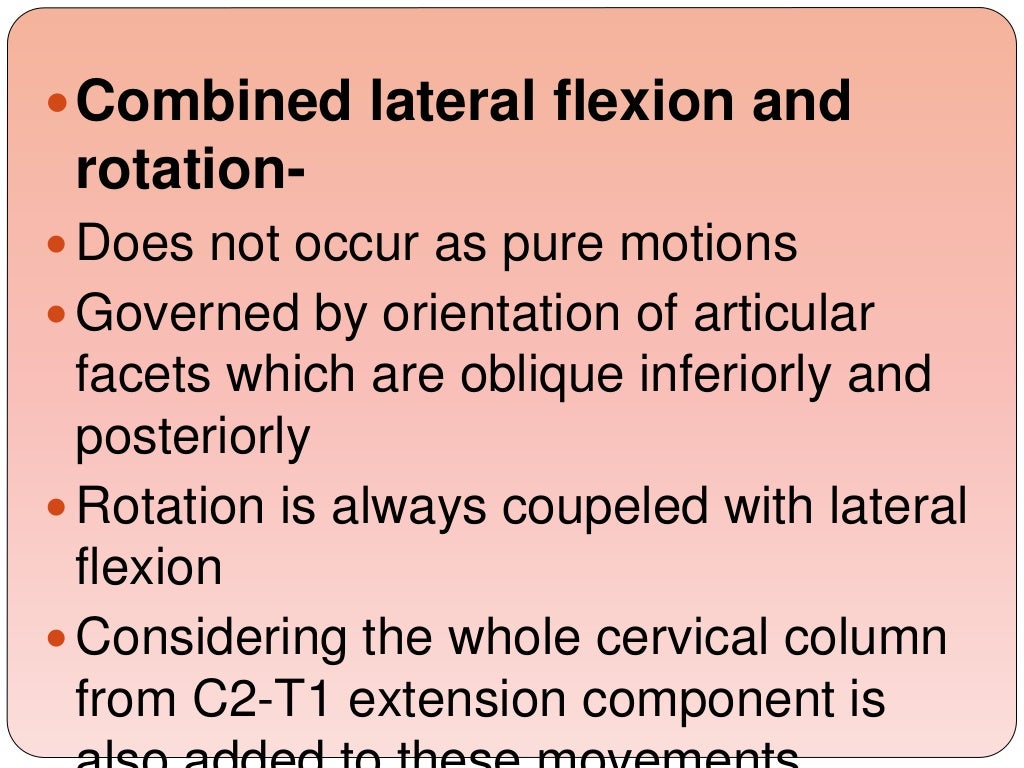 Biomechanics Of The Cervical Spine Ppt 3 