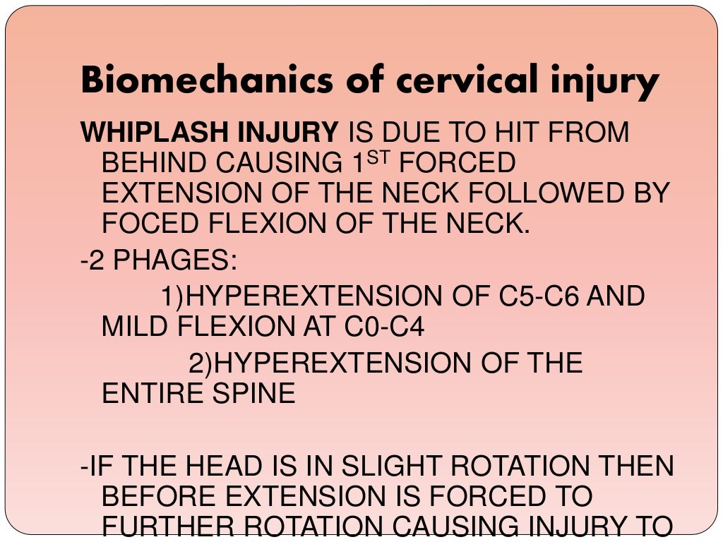 Biomechanics Of The Cervical Spine Ppt 3 