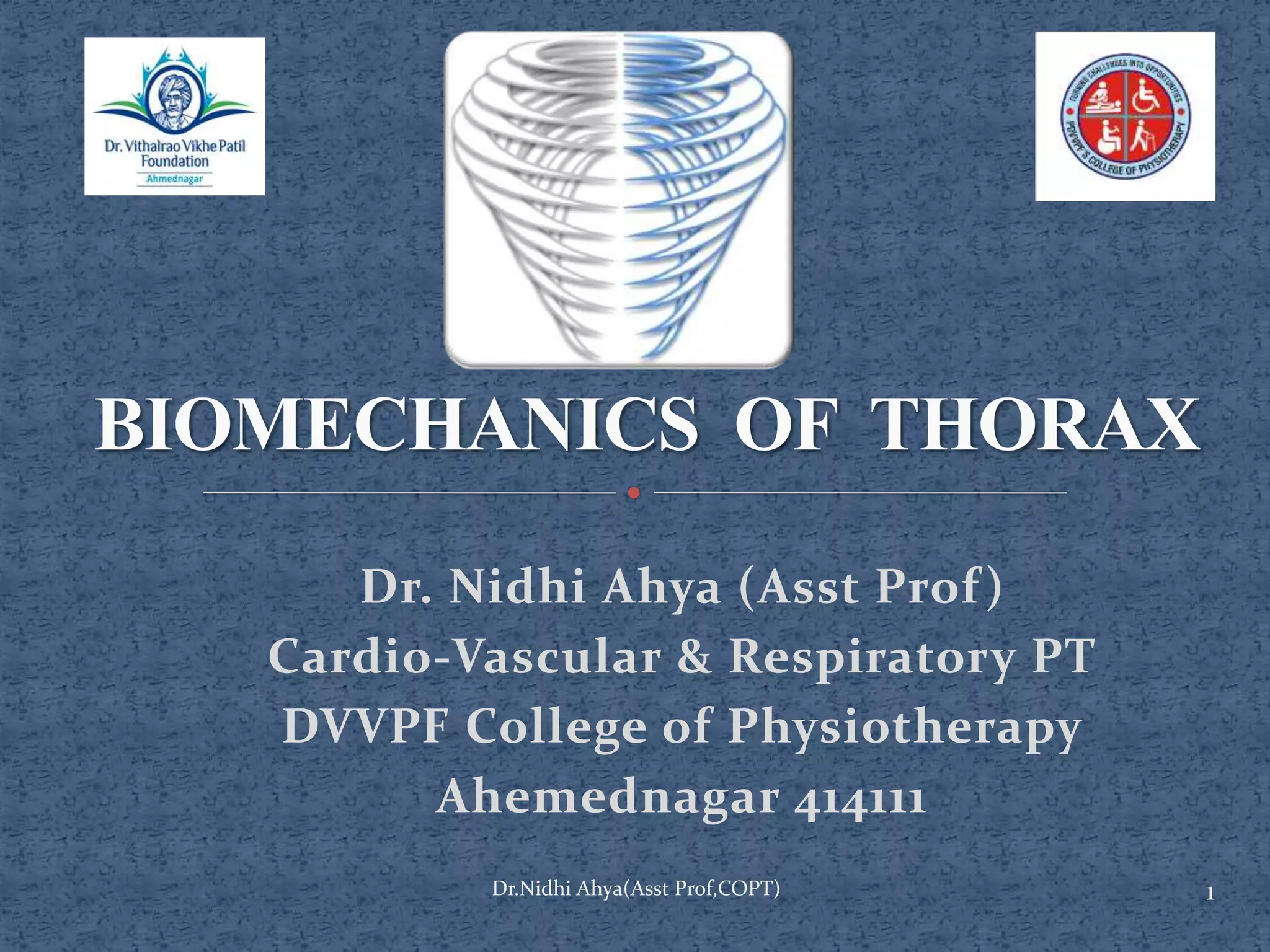 Biomechanics of thorax | PPTX