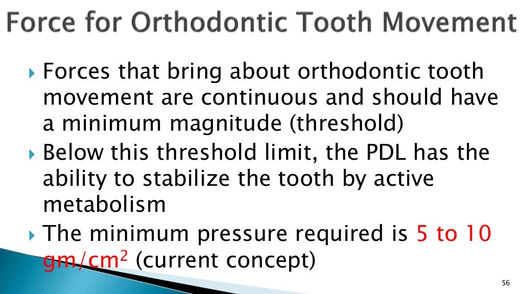 Orthodontic tooth movements and biomechanics.