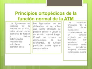 Biomecánica de la articulación temporomandiblular | PPTX