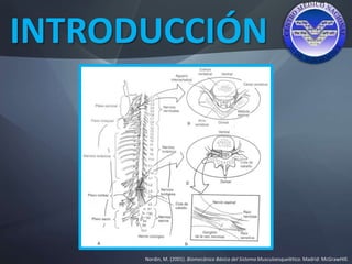 INTRODUCCIÓN
Nordin, M. (2001). Biomecánica Básica del Sistema Musculoesquelético. Madrid: McGrawHIll.
 