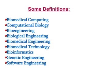 Biomedical Computing | PPT