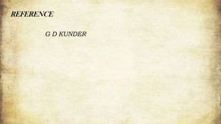 REFERENCE
G D KUNDER
 
