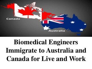 Biomedical Engineers
Immigrate to Australia and
Canada for Live and Work
 