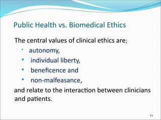 Ethical Principles and Challenges in Public Health Practice and ...