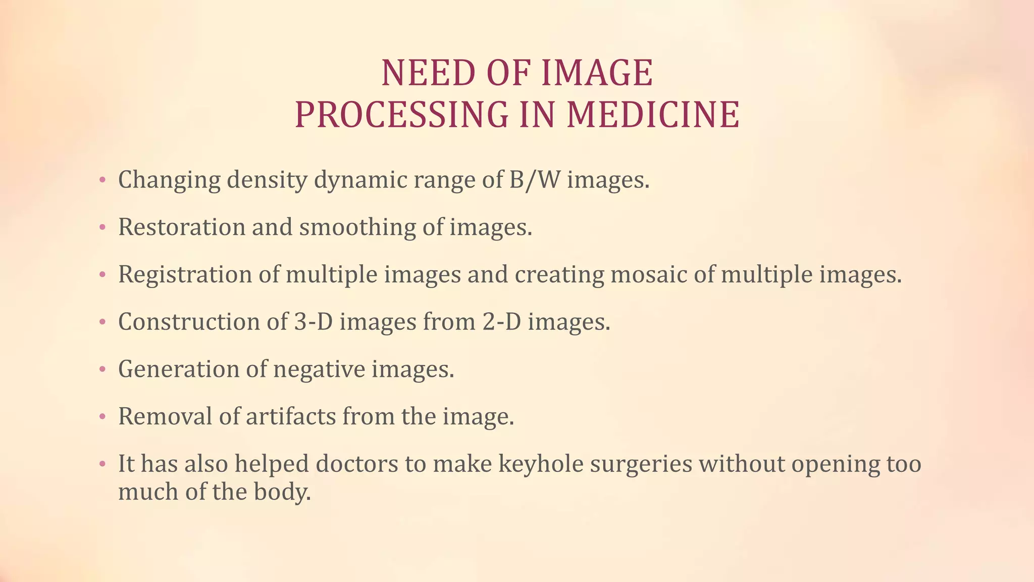 Bio medical image processing | PPTX