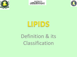 Definition & its
Classification
 
