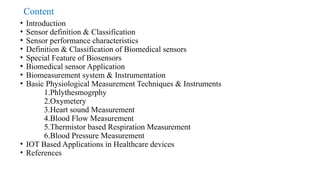 Biomedical Instrumentation & IOT application.pptx
