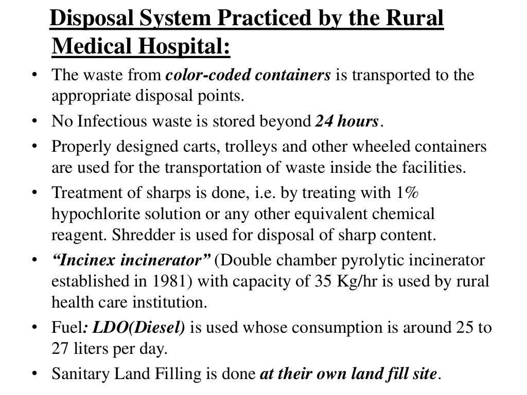 Case study of biomedical waste management picture