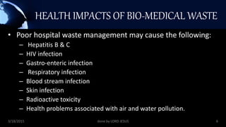 Biomedical waste | PPTX