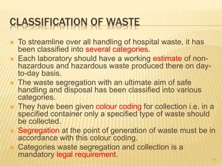 Biomedical waste management | PPTX