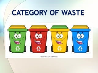 CATEGORY OF WASTE
 